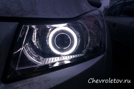 Instalarea lentilelor bi-xenon pe Chevrolet Cruise - toate despre chevrolet, chevrolet, foto, video, reparatii, recenzii