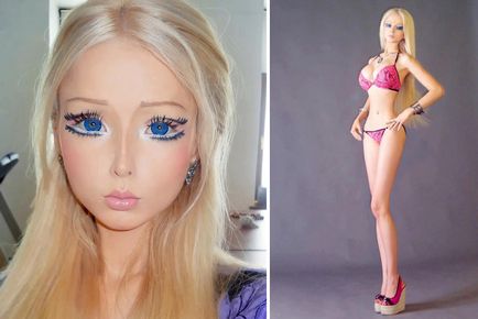 Valeria Lukyanova, cunoscută popular ca o păpușică barbie, sa arătat fără machiaj