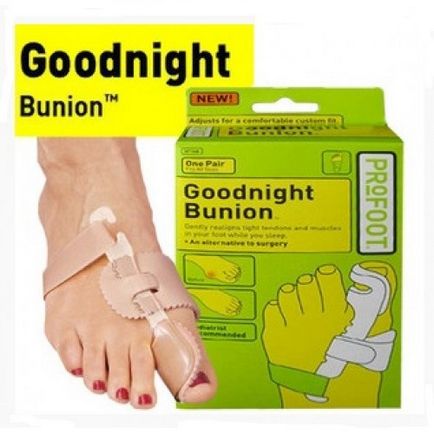 Вальгусний нічний бандаж-фіксатор для лікування деформації великого пальця на нозі valgus goodnight