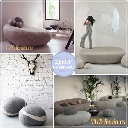 Felii pietre în interior - design - decor cu propriile mâini