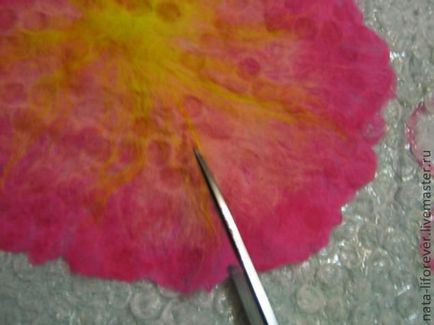 Felting o floare luxuriantă