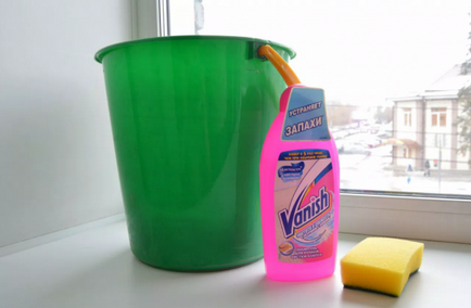 Vanish »tisztítás kárpit alkalmazás leírását és szerszámok