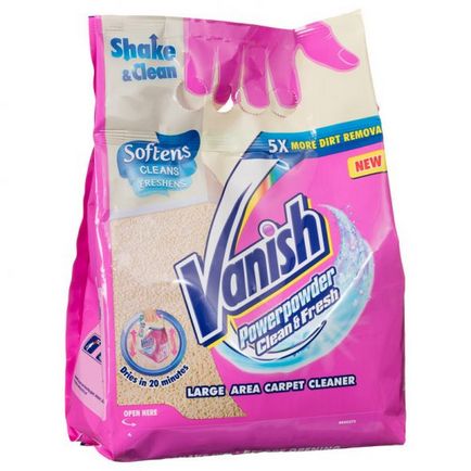 Vanish »для чищення м'яких меблів опис і застосування засобу