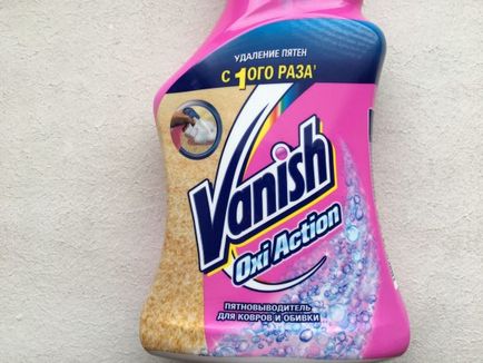 Vanish »для чищення м'яких меблів опис і застосування засобу