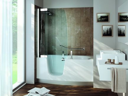 Ванна поєднана з душовою кабіною або душовою бокс з ванною - 2 в 1 - фото, поради, огляд моделей