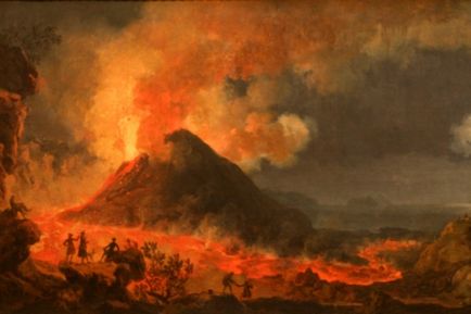 Vulcanul Vesuvius este cel mai faimos vulcan din Europa