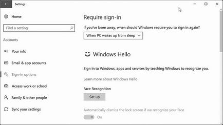 Windows salut cum să configurați Face Recognition