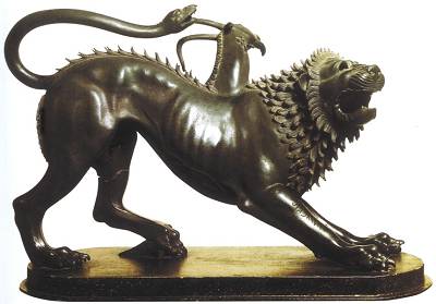 Chimera - háromfejű tűzokádó sárkány a görög legendák - a föld az özönvíz előtt eltűnt