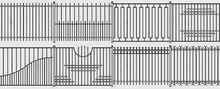 Garduri din prețul conductei de profil, fotografie și instalarea de garduri secționate și sudate - ușor
