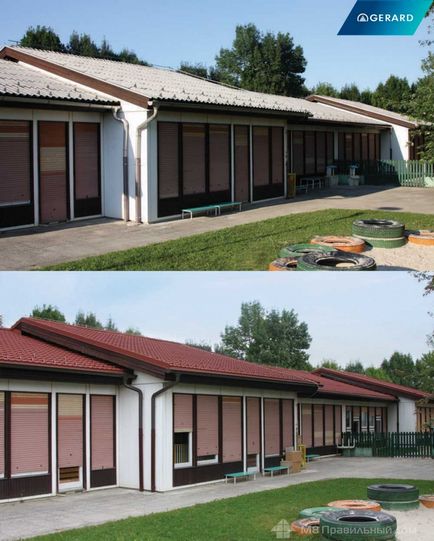 Cseréje, a tető egy régi ház (a ház) Cseréje, a régi ház tető