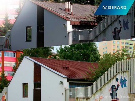 Cseréje, a tető egy régi ház (régi) Cseréje, a régi ház tető