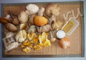 Смажені лісові гриби (Обабко і білий гриб)