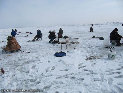 17 februarie 2011, râurile din Rusia, Sakhalin, pescuit în diferite părți ale țării noastre - un club de pescar și