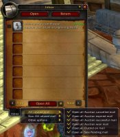 Addon xanautomail - nume de completare automată în fereastra interfeței de mail în wow