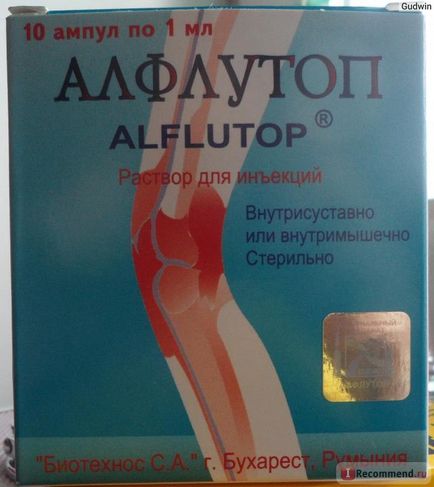 Alflutop cum să prick în mod corespunzător, injectări alflutop instrucțiuni de utilizare, preț, comentariile medicului și
