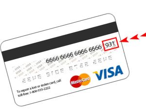 Care este codul de securitate al unei viza bancară de card de credit unde este