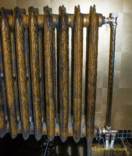 Radiatoare retro din fontă, ghidaj de încălzire