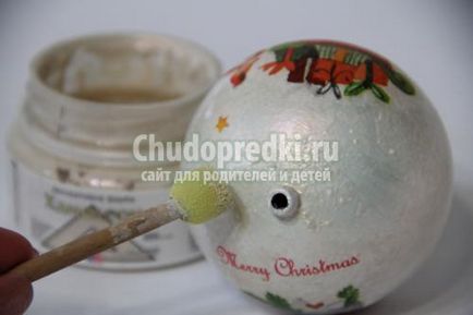 Decoupage karácsonyi díszek