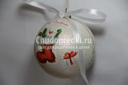 Decoupage karácsonyi díszek