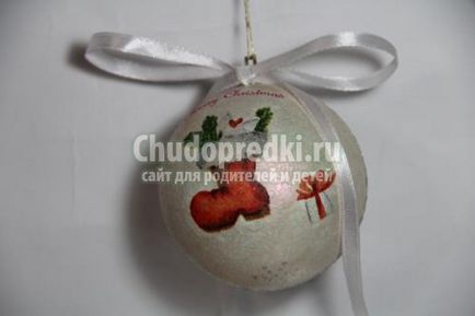 Decoupage karácsonyi díszek