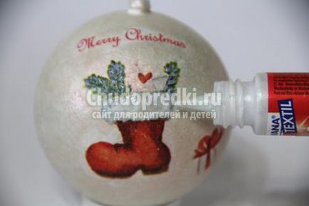 Decoupage karácsonyi díszek