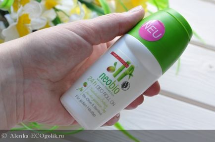 Dezodor labdát bio Olive & Bamboo NEOBIO - felülvizsgálata ekoblogera Alenka