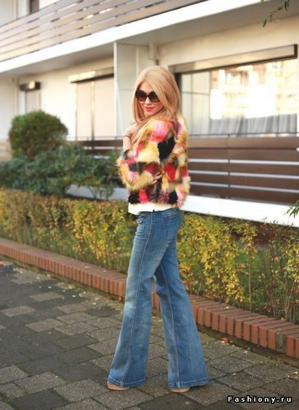 Jeans flare - imagini noi!