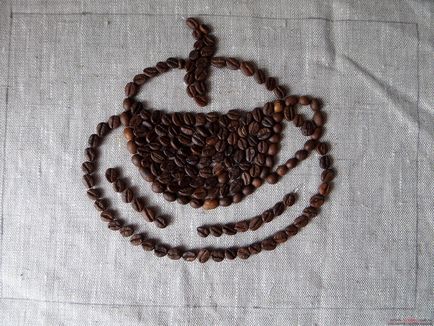 Această clasă de master, cu fotografie și descriere, vă va învăța cum să faceți picturi de cafea din boabe de cafea pentru bucătărie