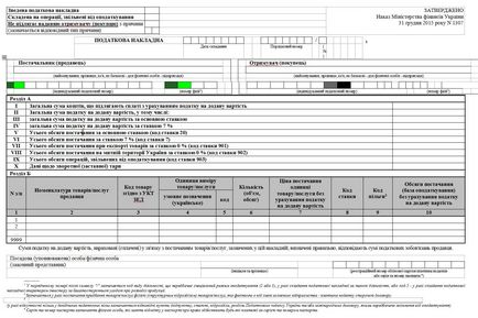 Форма і порядок заповнення податкової накладної та розрахунку коригування пдв с, бухгалтер для спд