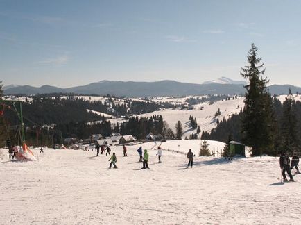 Teleschi și piste de schi în Yablunytsia, locații de închiriere de schiuri