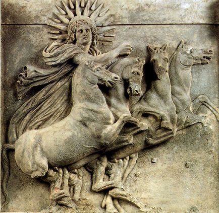 Грецький бог сонця - гелиос фото, картинки, міф про сина Геліоса - фаетона, скинутого з