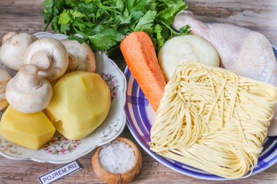 Supa de ciuperci cu fidea - rețetă pas cu pas cu fotografie cum să gătești