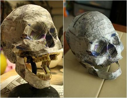 Cum de a face un craniu din hârtie în sine