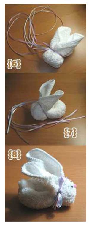 Як з рушника зробити зайця