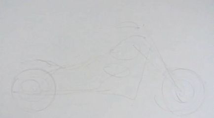 Як намалювати олівцем мотоцикл - малюнки мотоциклів олівцем - малювання