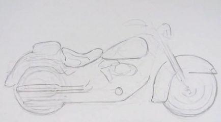 Cum de a desena o motocicletă creion - desene de motociclete în creion -  desen