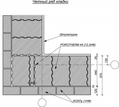 Як правильно вести кладку блоком Поротерм (porotherm)