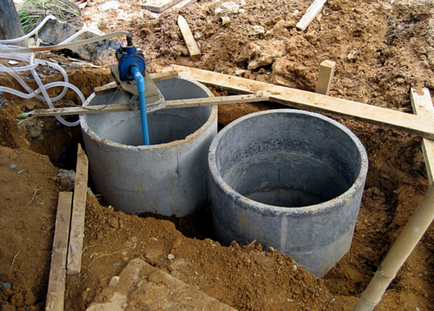 Cum se face un rezervor septic cu propriile tale mâini din inele de beton, beton monolit, eurocuburi