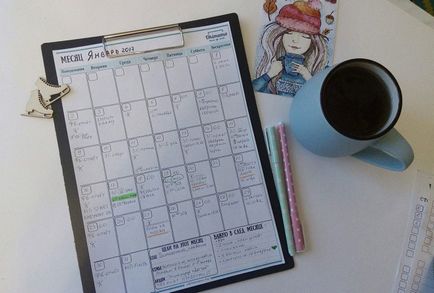 Як створити сімейний календар, okimama