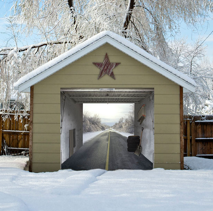 Як прикрасити двері гаража до різдвяних свят це цікаво!