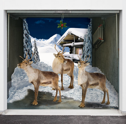 Cum de a decora uși de garaj pentru sărbătorile de Crăciun este interesant!