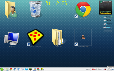 Cum de a crește pictogramele de pe desktop în Windows 7