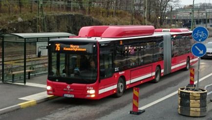 Cum merge autobuzul 76 în Stockholm