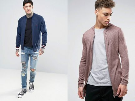 Cardigan cu tricou - prezintă o imagine masculină elegantă