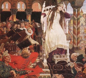 Картина - несмеяна-царівна, Васнєцов - опис картини
