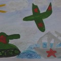 Áttekintés osztályok rajz az előkészítő csoport, a „Father Frost” (gyermek kézműves) Áttekintés osztályok rajz az előkészítő csoport, a „Télapó”