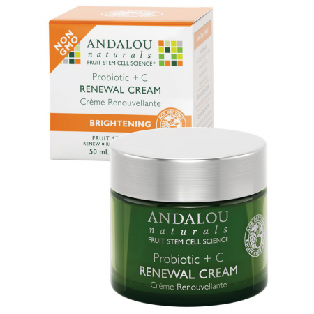 Крем для обличчя andalou naturals renewal cream probiotic c - відгуки, фото і ціна