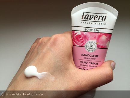 Kézkrém Wild Rose Lavera - felülvizsgálata ekoblogera katrishka