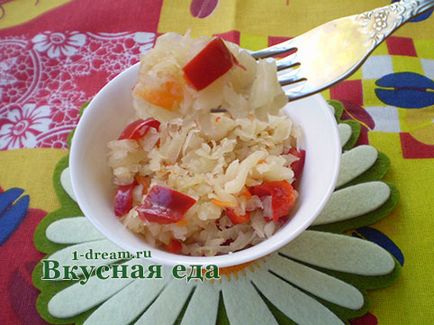 Sauerkraut cu piper bulgaros - varza crocanta pentru iarna - mancare delicioasa