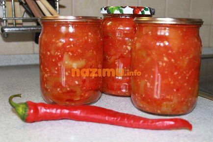 Lecsó forró paprika télen - egy egyszerű recept fotók